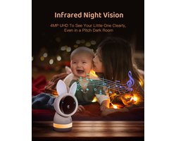 Arenti AINanny 4MP - Baby Monitor - Wifi Babyfoon - Gratis APP - Ultra HD 2K Resolutie - Slaapliedjes - Alexa & Google - Dual Band Wifi - Zonder Monitor