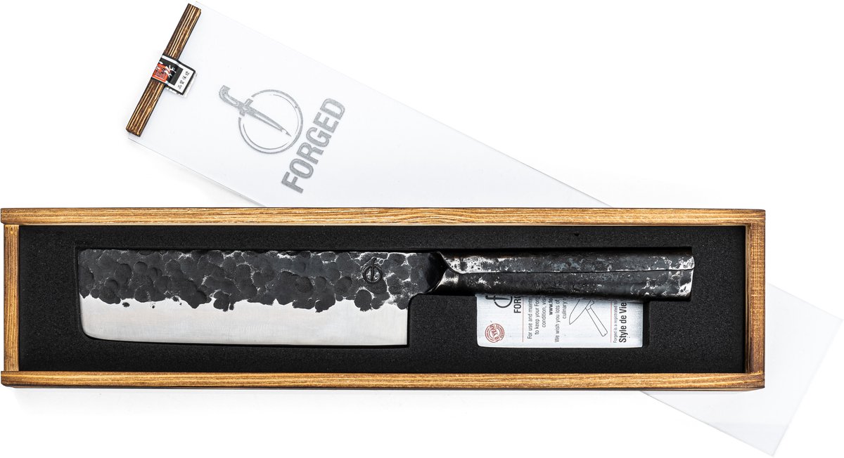 Forged Brute Hakbijl 17cm - RVS - In Houten Giftbox
