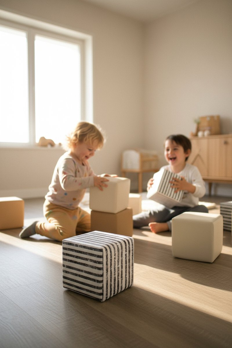 HENVAE® Foam Stapelblokken 12-delig inclusief opbergtas - Zachte Speelblokken - Baby Speelgoed 6 maanden - Stapeltoren - Bouwblokken - Foam Blokken - Montessori Speelgoed - Educatief speelgoed - Sensorisch Speelgoed Baby - Kindercadeau