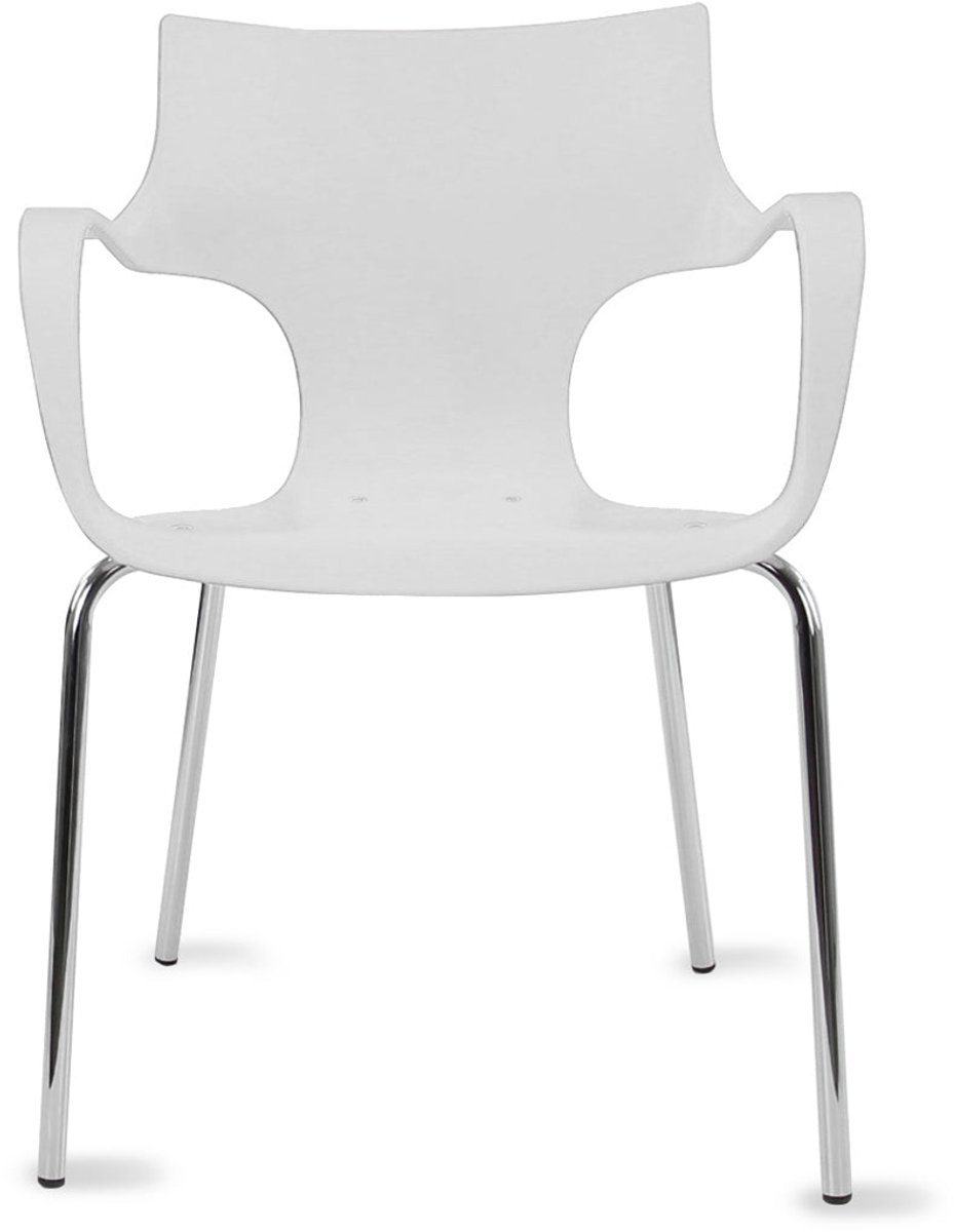 Workliving Jim Stoel - Lichtgrijs - Aluminium Onderstel Alu - Lichtgrijs