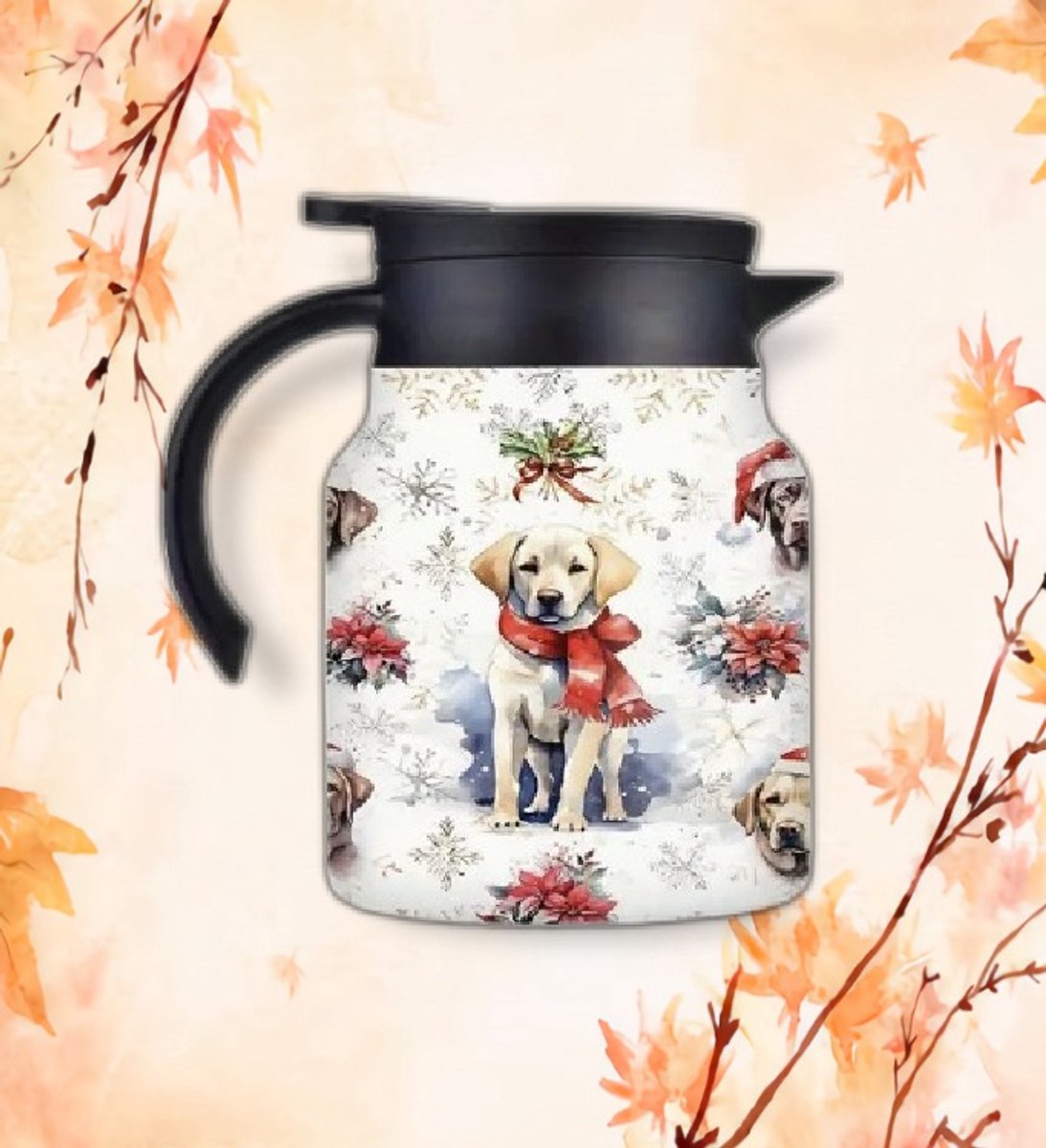 Theepot - thermos - theepot met filter - thermoskan - koffie - theekan - kerst