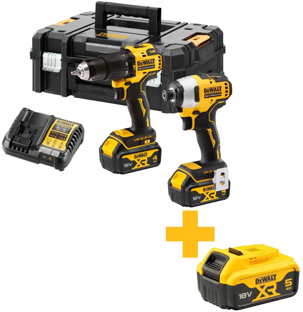 DeWALT DCH273NT-XJ 18V Li-Ion Accu SDS-plus Combihamer In TSTAK Koffer Zonder Accu En Lader