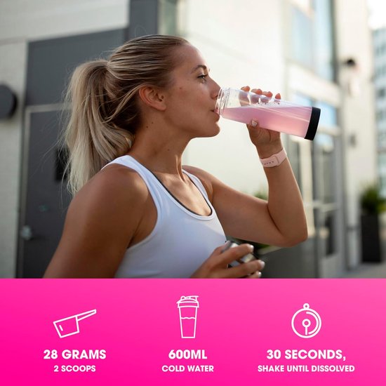 Optimum Nutrition Clear Whey Protein Isolate + Collagen - Apple Raspberry Proteine Poeder - Eiwitshake - Eitwit Limonade - 240 gram (10 servings) van Merkloos — afbeelding 3