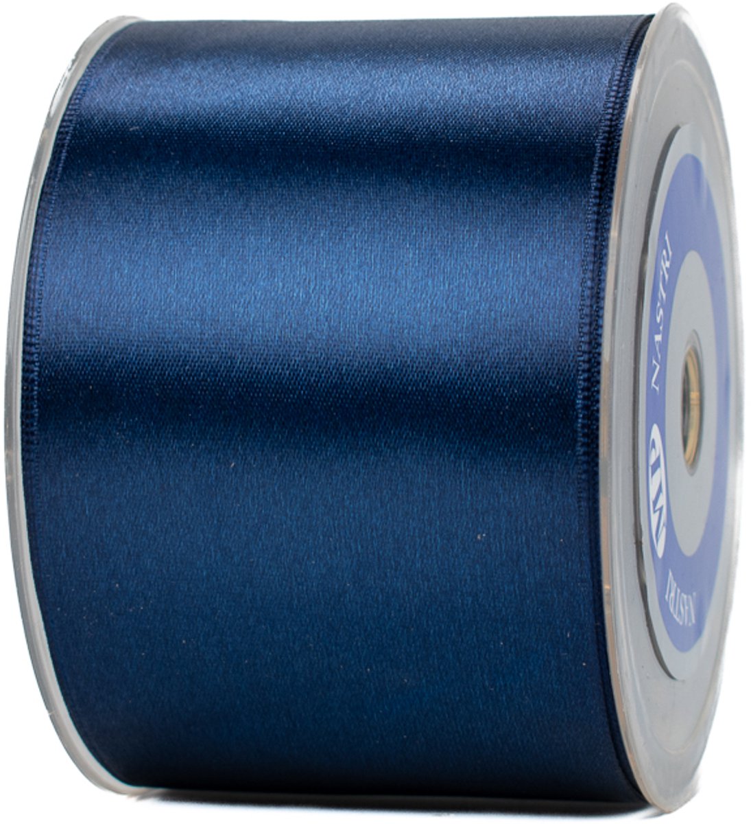 Breed openingslint van 7 cm x 25 meter blauw - lint voor opening