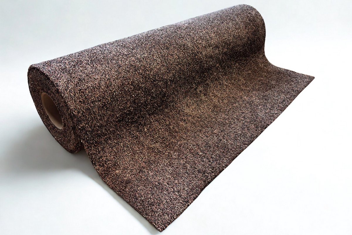 Weekmakervrije droogloopmat - Bruin - 100x120cm - 6mm - 100% katoen - Deurmat binnen - Schoonloopmat - Duurzaam - Voor binnen - Anti-slip rug - Geschikt voor PVC- en vinyl vloeren - DIY op maat te snijden