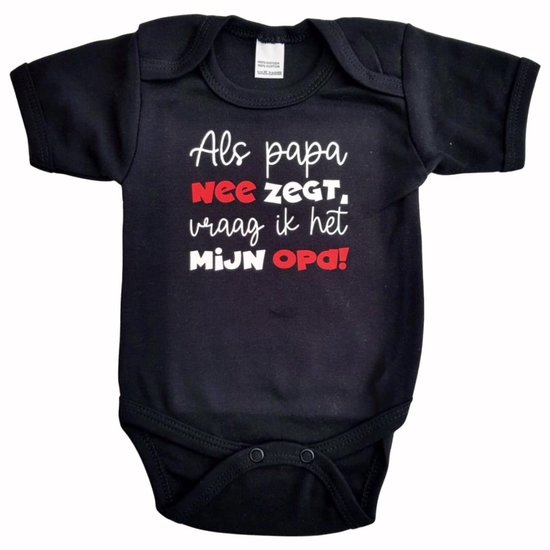 Barboteuse Witte avec "Si maman dit nee , je demanderai à ma tante !" - 3 mois - fête des pères, cadeau, cadeau maternité, rigolo, cadeau, bébé, texte