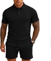 Zomerset Heren - Polo en Korte Broek - Zwart