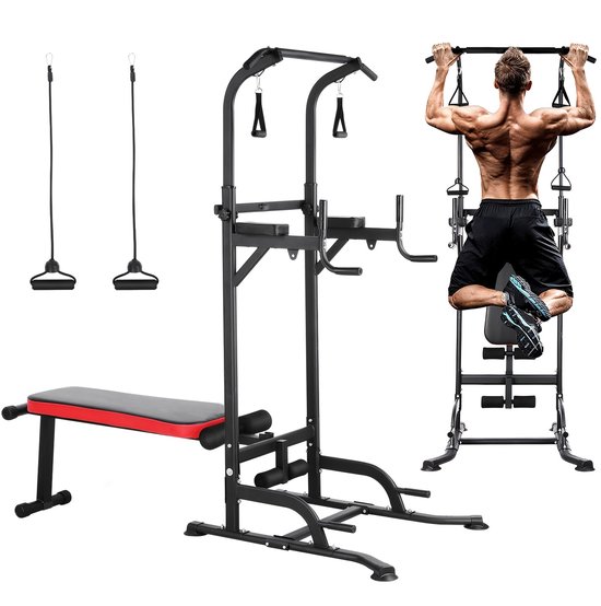 Mobiclinic power station, Power tower dip station, Up to 200 kg, Multifit, Height backrest adjustable, Multifunctional tower, Resistant