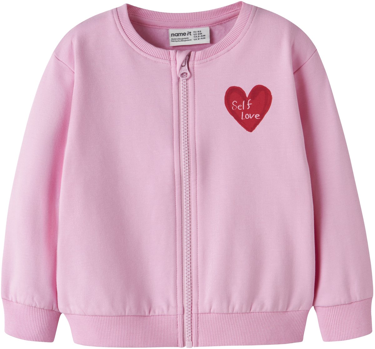NAME IT - NMFLAUFEY LS NREG SWEAT CARD BRU BOX Meisjes Vest