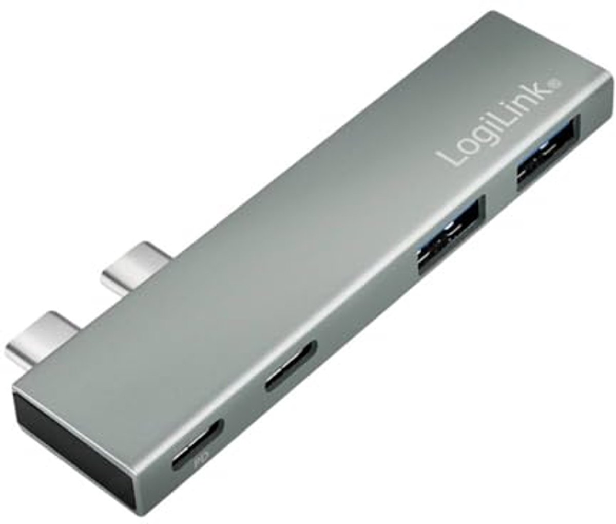 USB 3.2 Multifunctionele Hub met 4 Poorten en Power Delivery 100W - Zilver