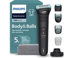 Philips Series 7000 Bodygroomer Men Flexible - Tondeuse corps, peigne et Intimate , éclairage LED , station de charge - BG7475/15
