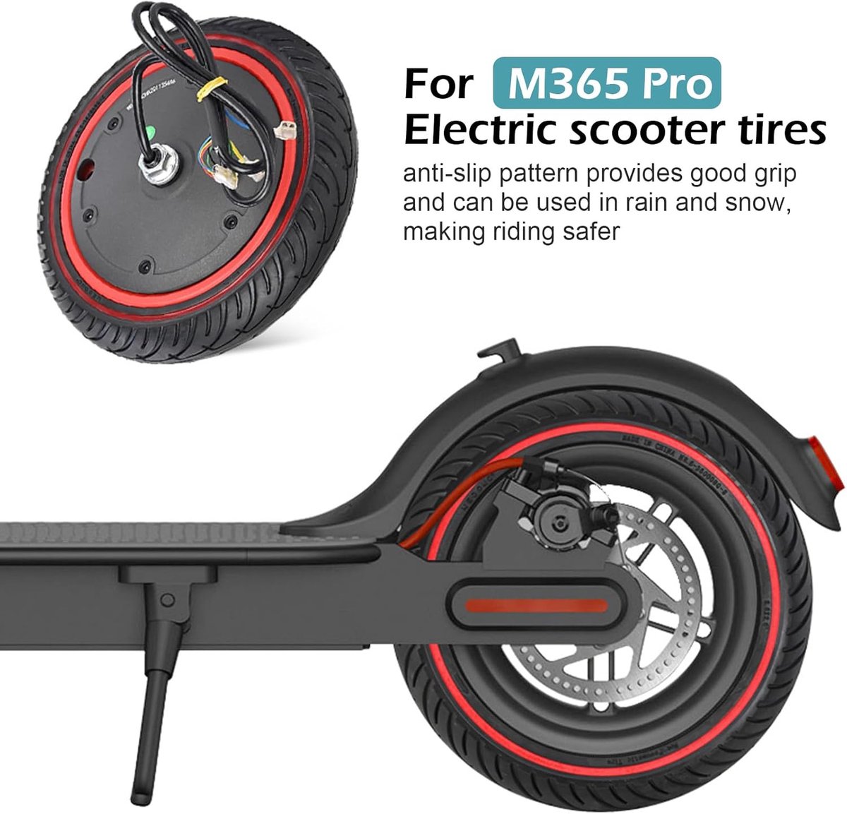 8.5 Inch Solid Rubber Tire - Scooter - Xiaomi Pro 2 - M365 Pro 1S - Elektrische Scooter - 8.5 Inch Solid Tyres – foto 7