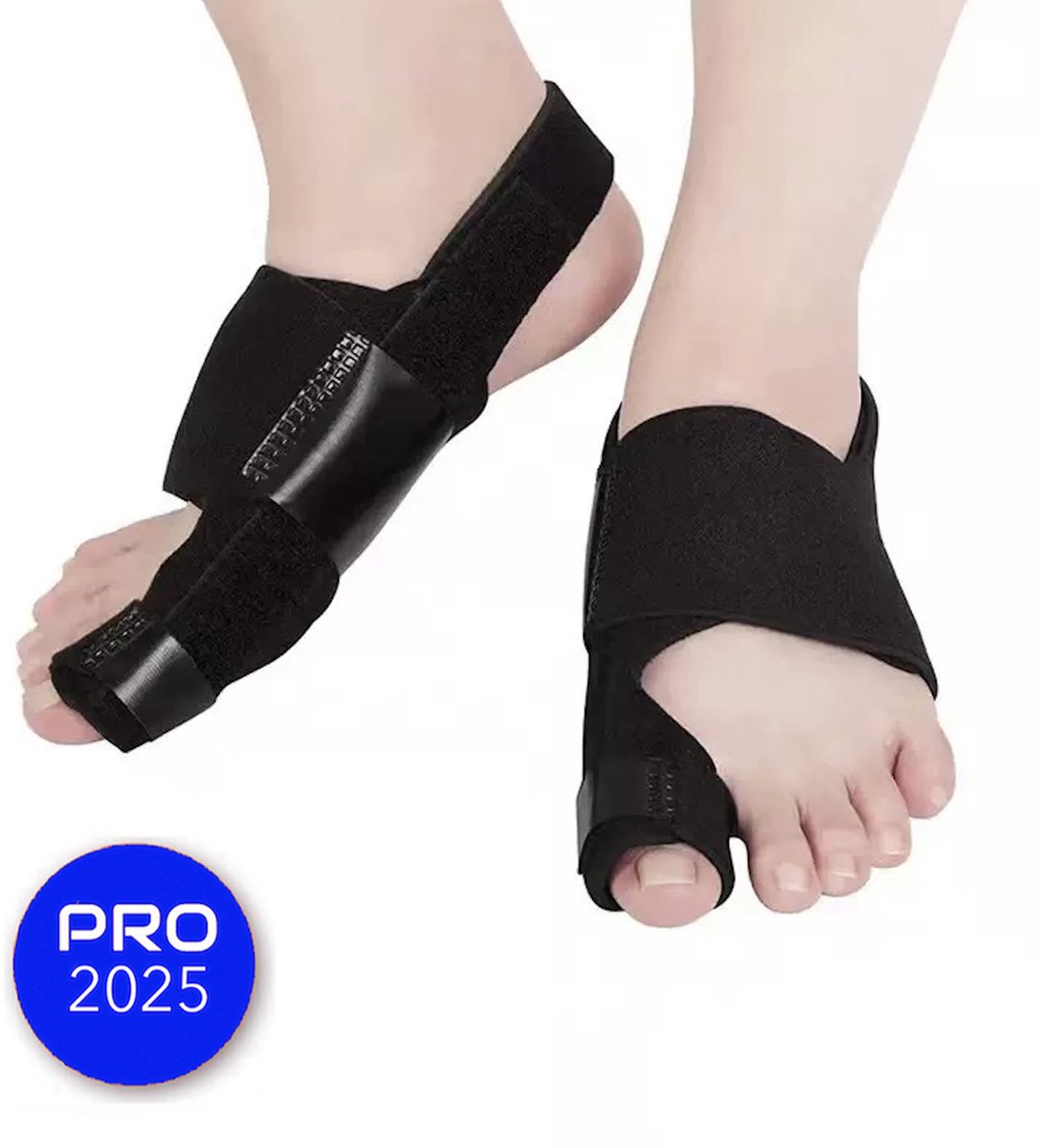 Advero Teencorrector - Hallux Valgus - SET VAN 2 LINKS & RECHTS - Grote Teencorrector - Hamerteen - Tenenspreiders