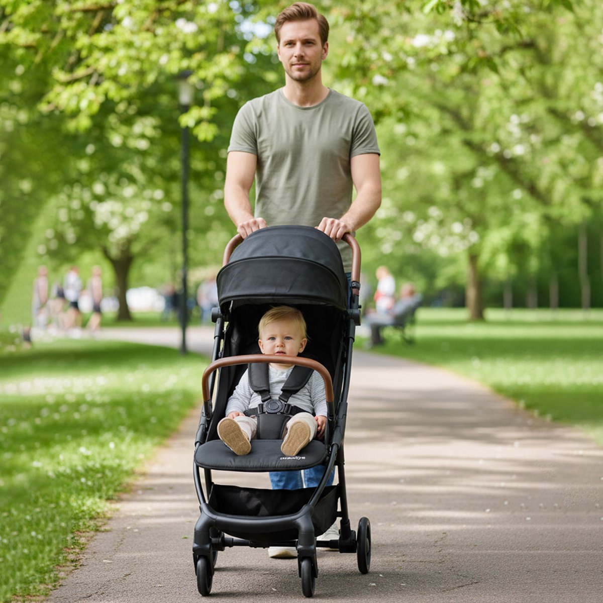 Mooiys Ash Buggy - Compacte buggy - Lichtgewicht Inklapbaar - Zwart – foto 7
