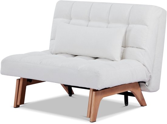 Troonz Luxe Slaapstoel Amalfi 100x200 – Inklapbare Slaapbank - Zetelbed – Slaapfauteuil 1 Persoon – Tot 150 kg Draagvermogen