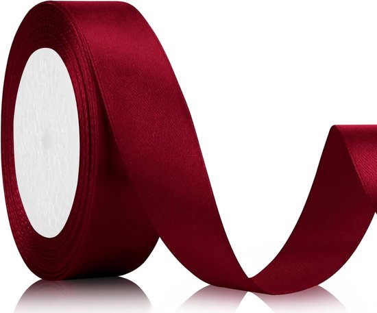 5 rollen cadeaulinten, breedte 125 m x 25 mm, satijnen lint, kleurrijk zijden lint, cadeaulint voor het verpakken van geschenken, bloemen, kunsthandwerk en feestelijke decoraties (25 m per volume
