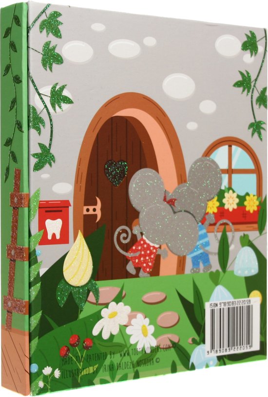 Toothwonders - My Tooth Booklet Toothmouse - English - The Booklet Consists A Handy Holder With Rotating Compartments Where Each Tooth Has Its Own Place - Magnetic Closure To Close The Booklet - Perfect As A Gift! van Merkloos — afbeelding 4