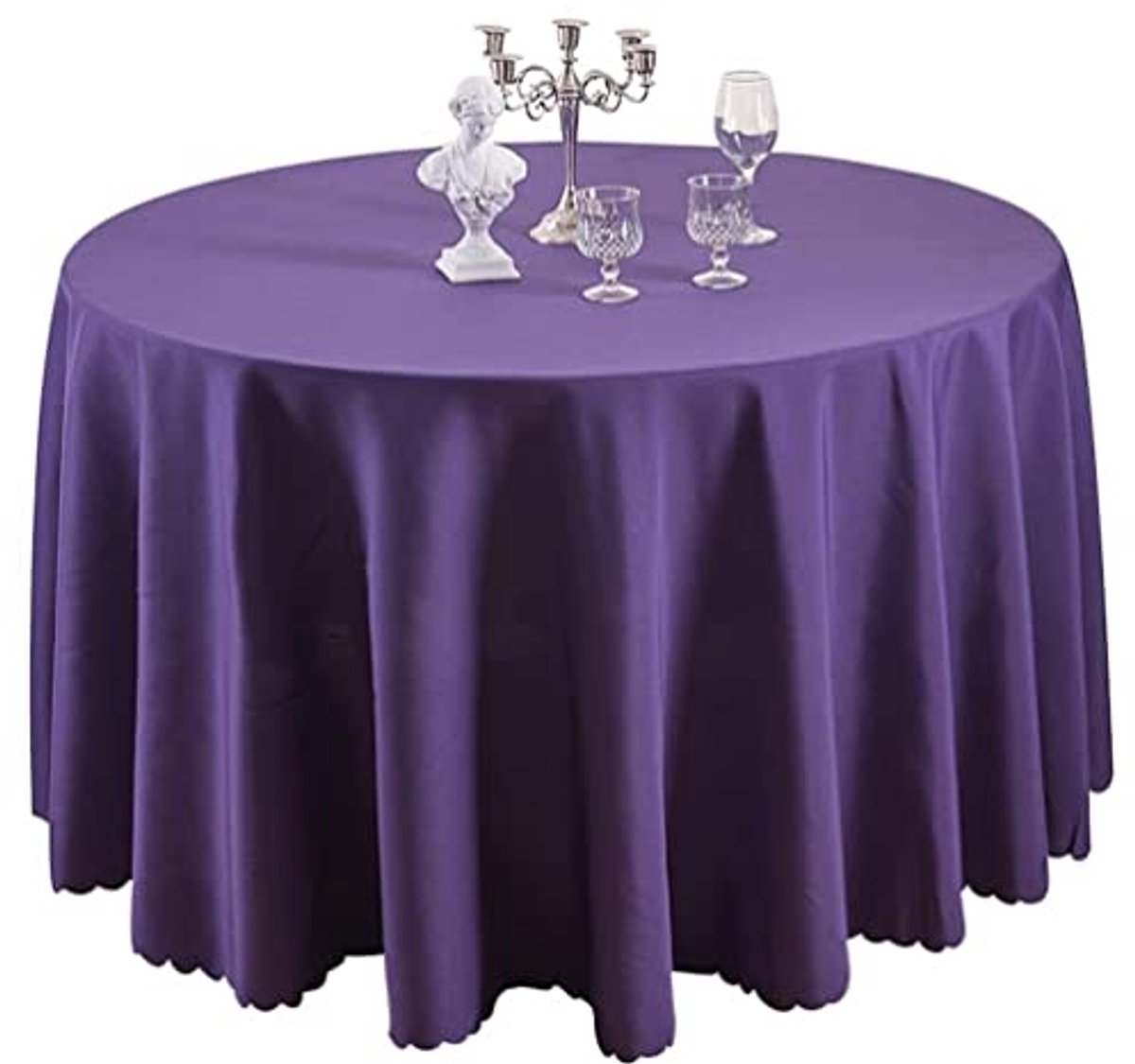 Rond afwasbaar tafelkleed met vlekbescherming - 160 cm
