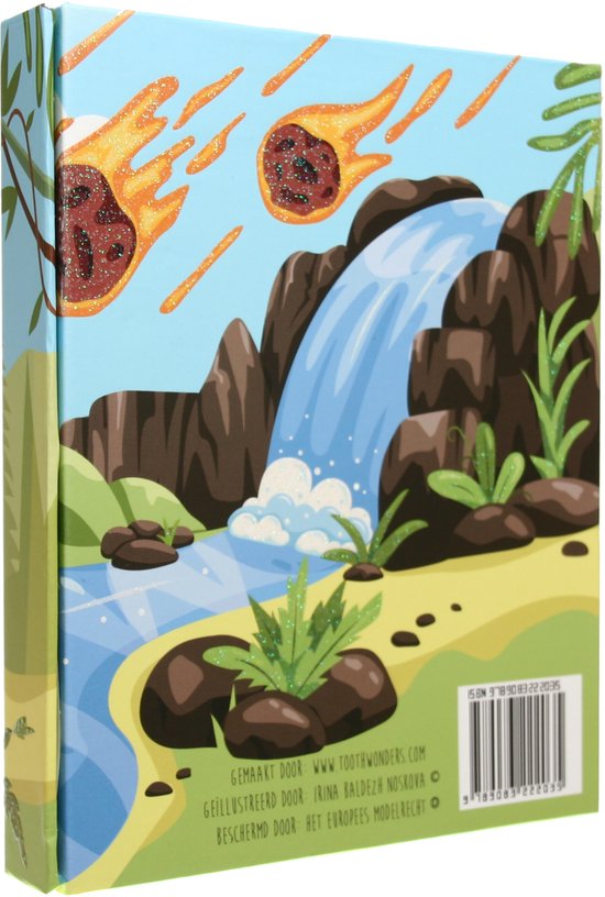 Toothwonders - Tandenboekje Dino - Handige tandjeshouder met magnetische sluiting — afbeelding 4