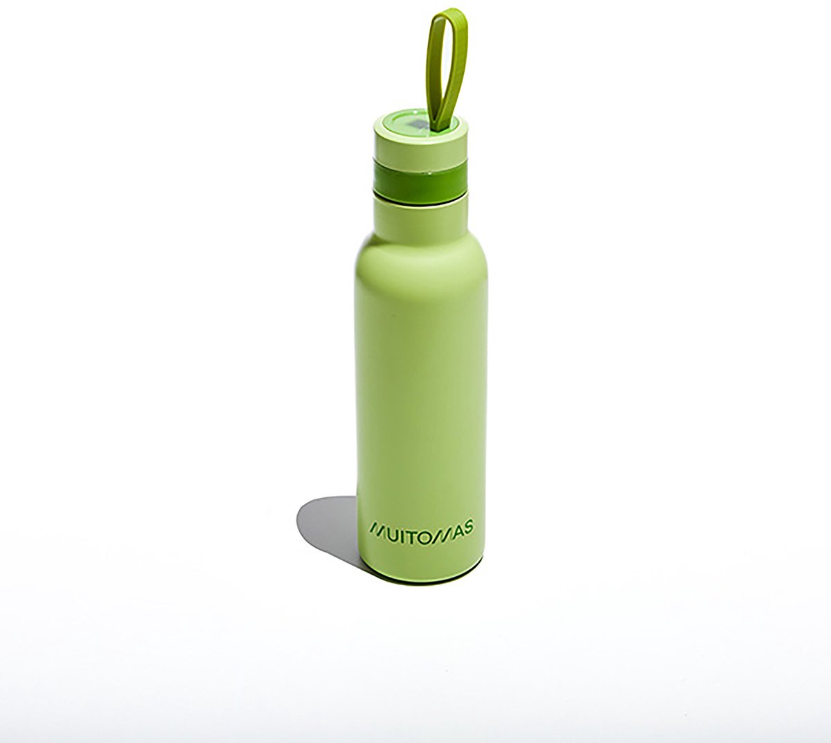 Muitomas Thermofles - Dubbel geïsoleerde voering - 500ml – 12 uur warm of 24 uur koude dranken - Groen