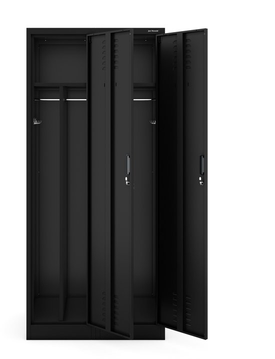 JAN NOWAK - Armoire métallique KACPER - Armoire à 4 compartiments - Zwart