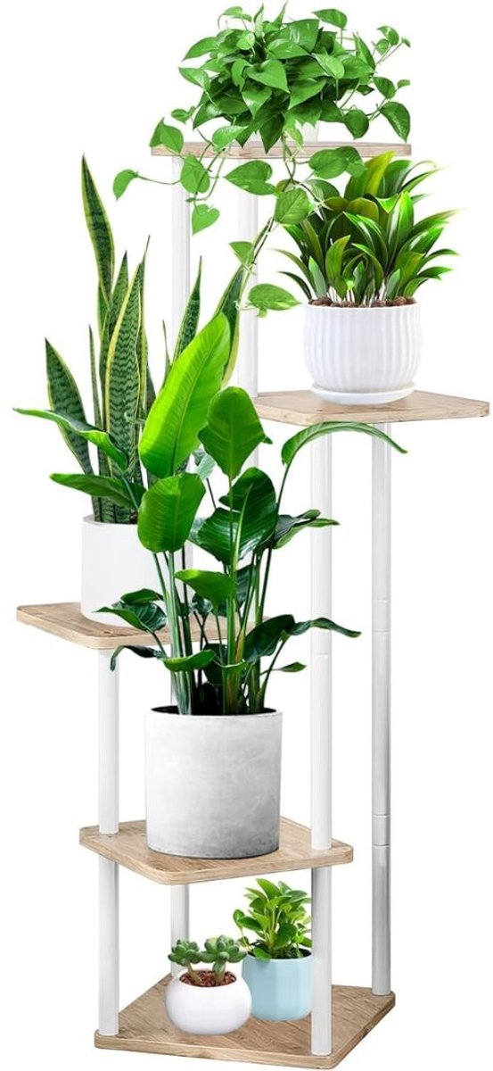 Plantentafel - Plantenrek Buiten - Plantensteun - Plantenstandaard - Hout