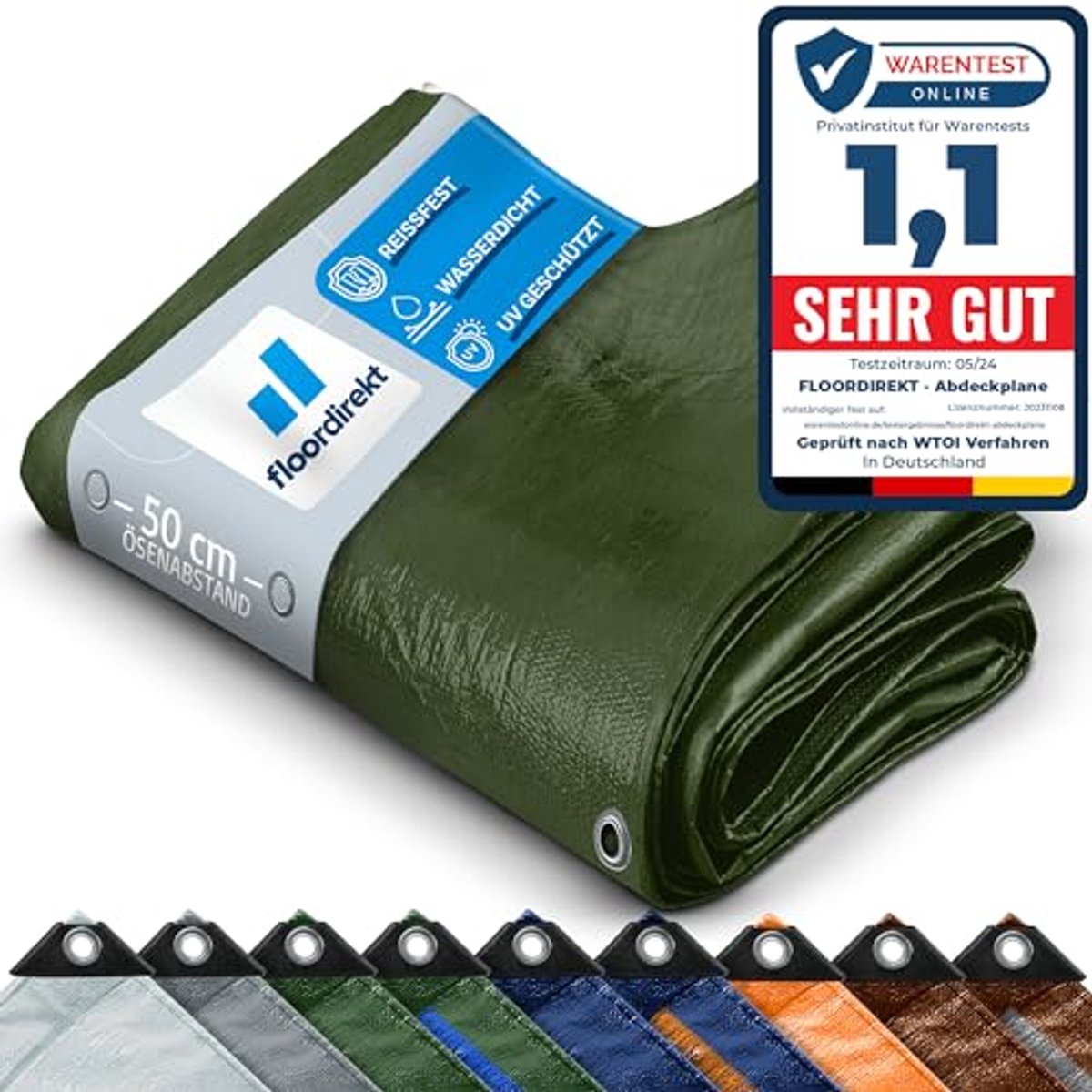 Waterdichte Tarpaulin Beschermzeil voor Camping en Tuin – Veel Maten en Kleuren Beschikbaar