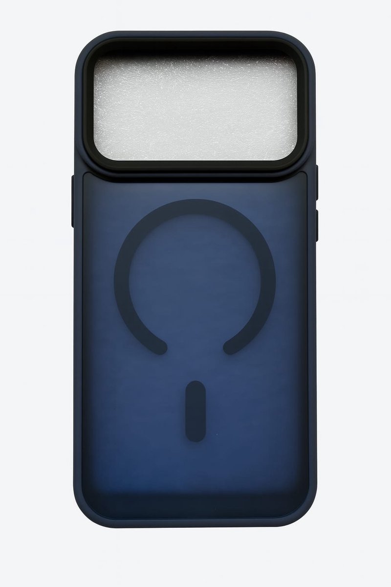 iPhone 17 Pro Max Hoesje met MagSafe - TPU Backcover - Schokbestendig & Gripvast - Donkerblauw