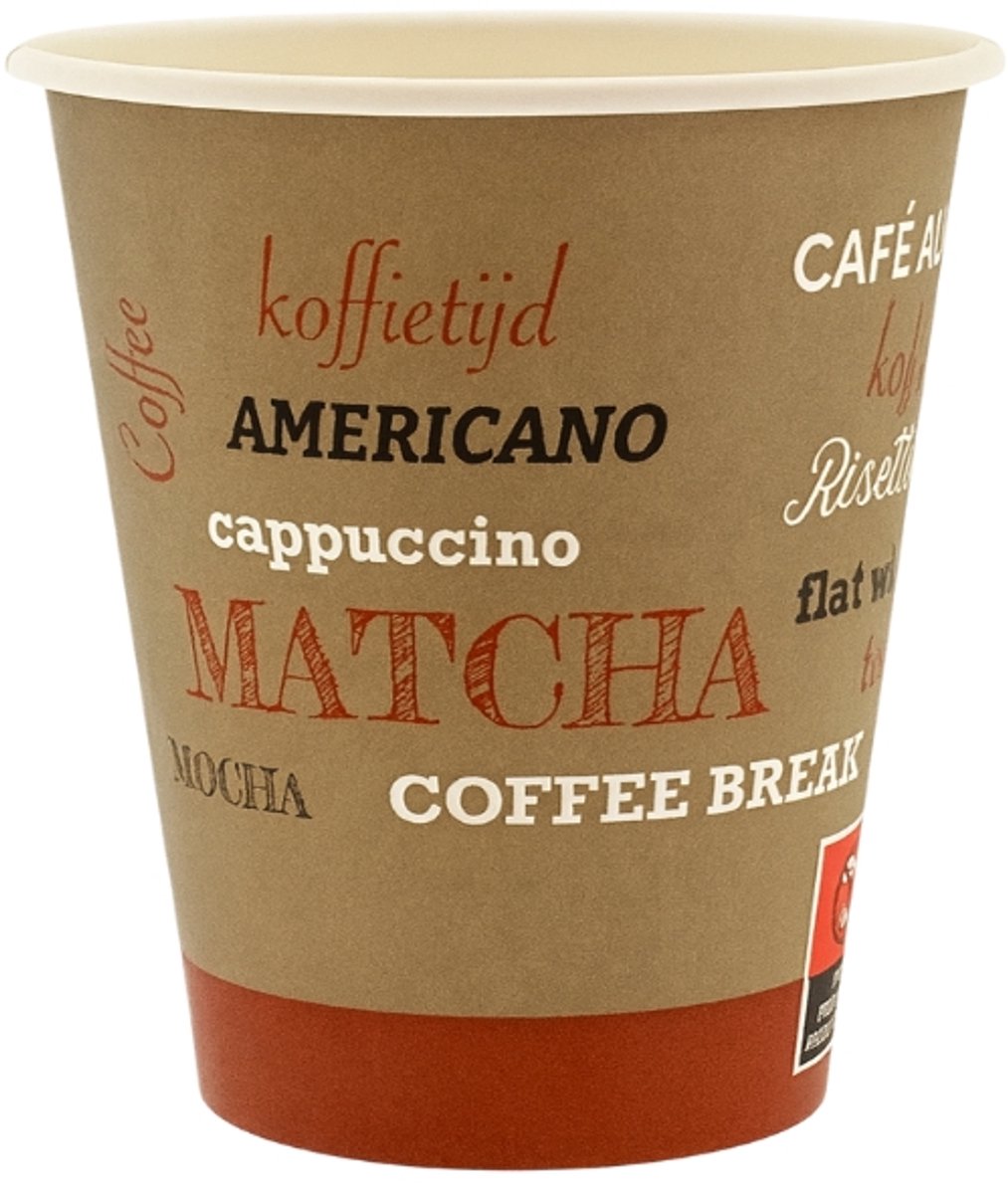 Kartonnen Koffiebeker Rosetta 180cc/7oz - 2.500 st/ds.