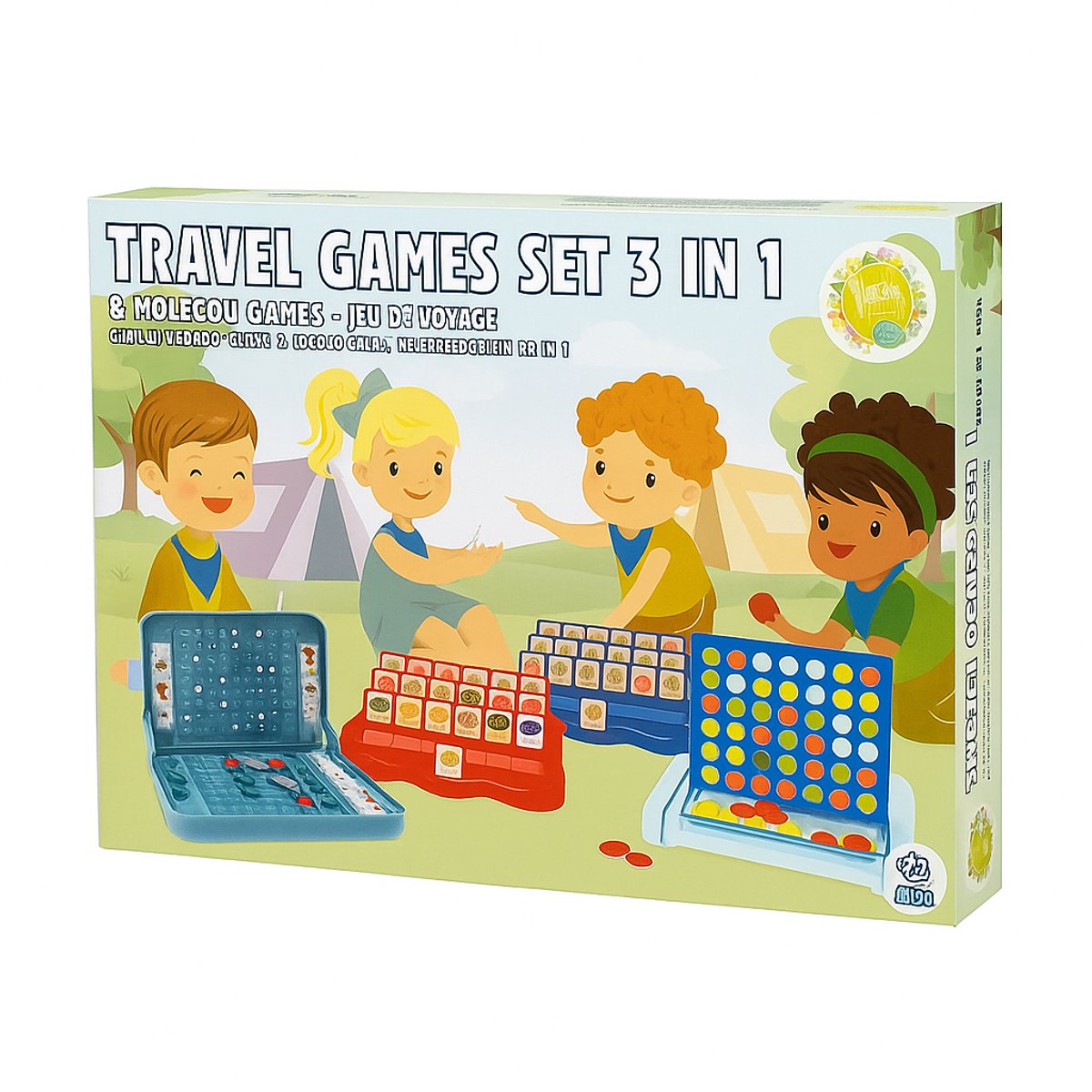 Reisspellen 3 in 1 - Tachan - Set van 3 Spellen - Travel game