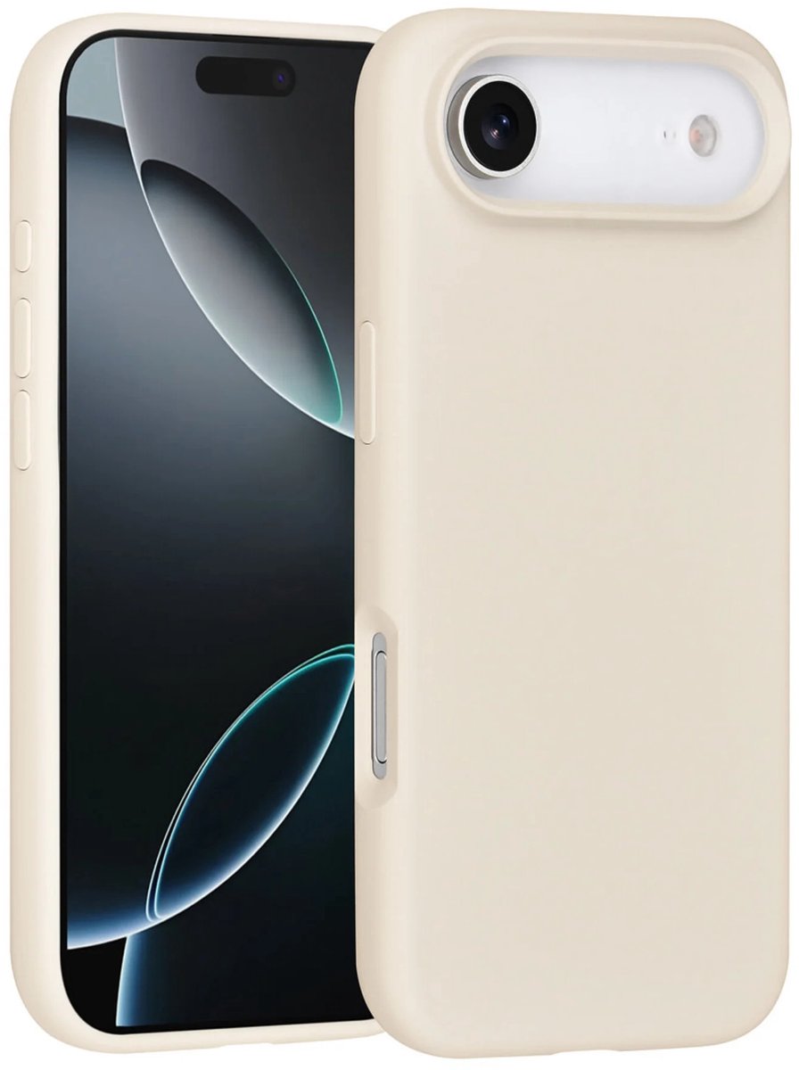 Backcover - Premium Liquid Silicone Soft Hoesje - Geschikt voor: iPhone Air - Grijs