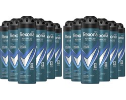 Rexona Deo Spray Men Cobalt Dry - 12 x 150 ml - Voordeelverpakking