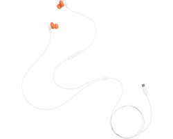 JBL Endurance Run 3 USB-C - Sport Oordopjes voor iPhone 15, 16 & 17 - Bedrade In-ear met FlipHook - USB-C Headset met Microfoon - IP65 Zweetbestendig - Hardlopen & Fitness - Wit