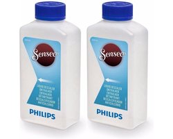 2x Philips Ontkalker Senseo Koffiemachine CA6520/00 - Geschikt voor alle Senseo Toestellen - Vloeibare Ontkalker - Hersluitbare Fles - 250ml