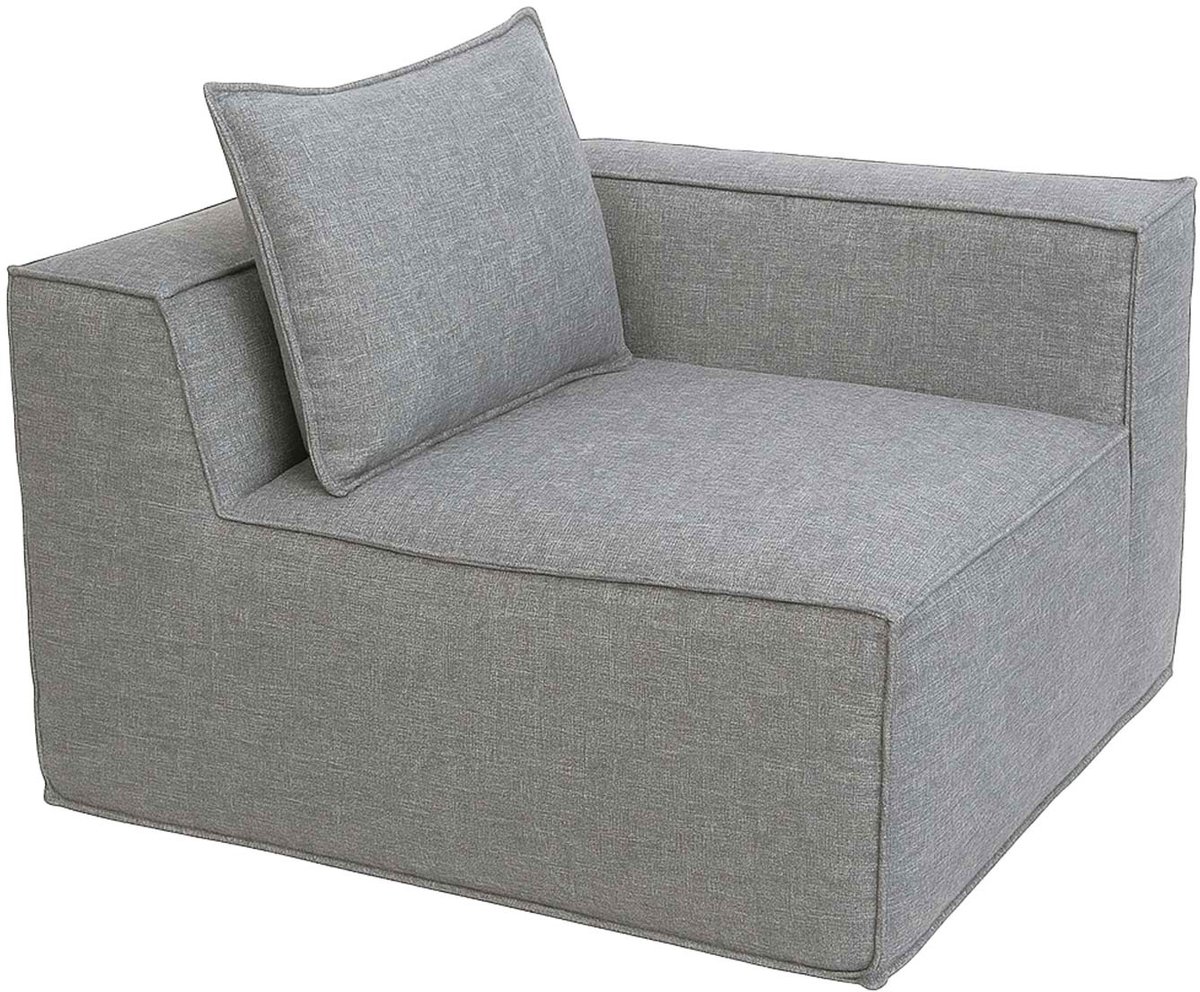 Hoekstuk/accessoire voor bank MCW-O54, loungestoel gestoffeerde stoel armleuning, stof/tex