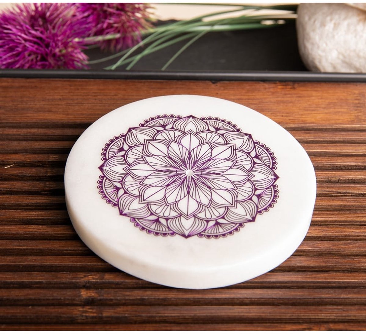 Wierookhouder Marmer Lotus Mandala