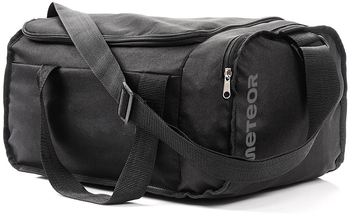 Meteor Nepr 20L - Fitness tas - zwart, met zijvak en verstelbare schouderband
