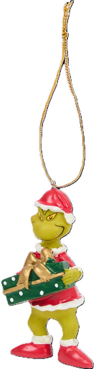 The Grinch Kersthanger - Ornament - 10cm - Kerstornament - Kerstbal - Kerst - Kerstversiering - Polyresin - Cadeautip