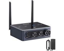 NÖRDIC Bluetooth 5.2 Hi-Fi versterker - 192kHz/24Bit - 2x 100W speaker uitgang