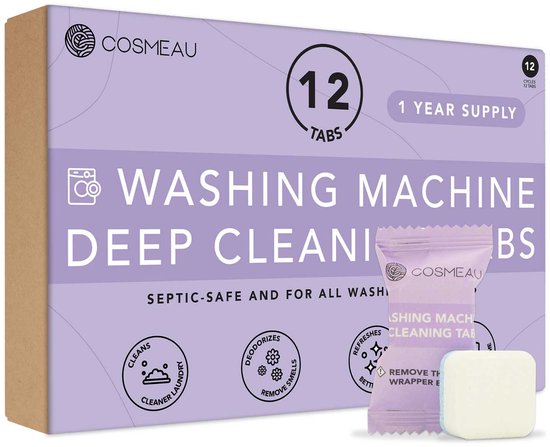 Cosmeau - Wasmachine Diepreinigingstabletten - 12 stuk