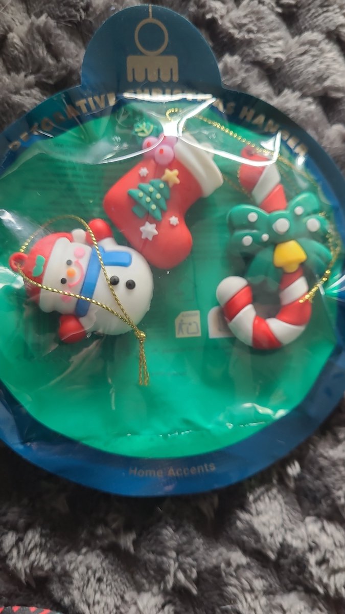Decoratieve kerstboom kerst hangers. Sneeuwpop stok laars 3 stuks / 3D kerstboomversiering