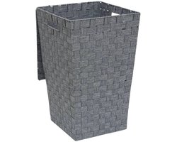 Lise L. Wasmand - Polyester Kledingmand - Grijs - 33 x 33 x 53 cm (LxBxH) - Opbergmand - 50 liter
