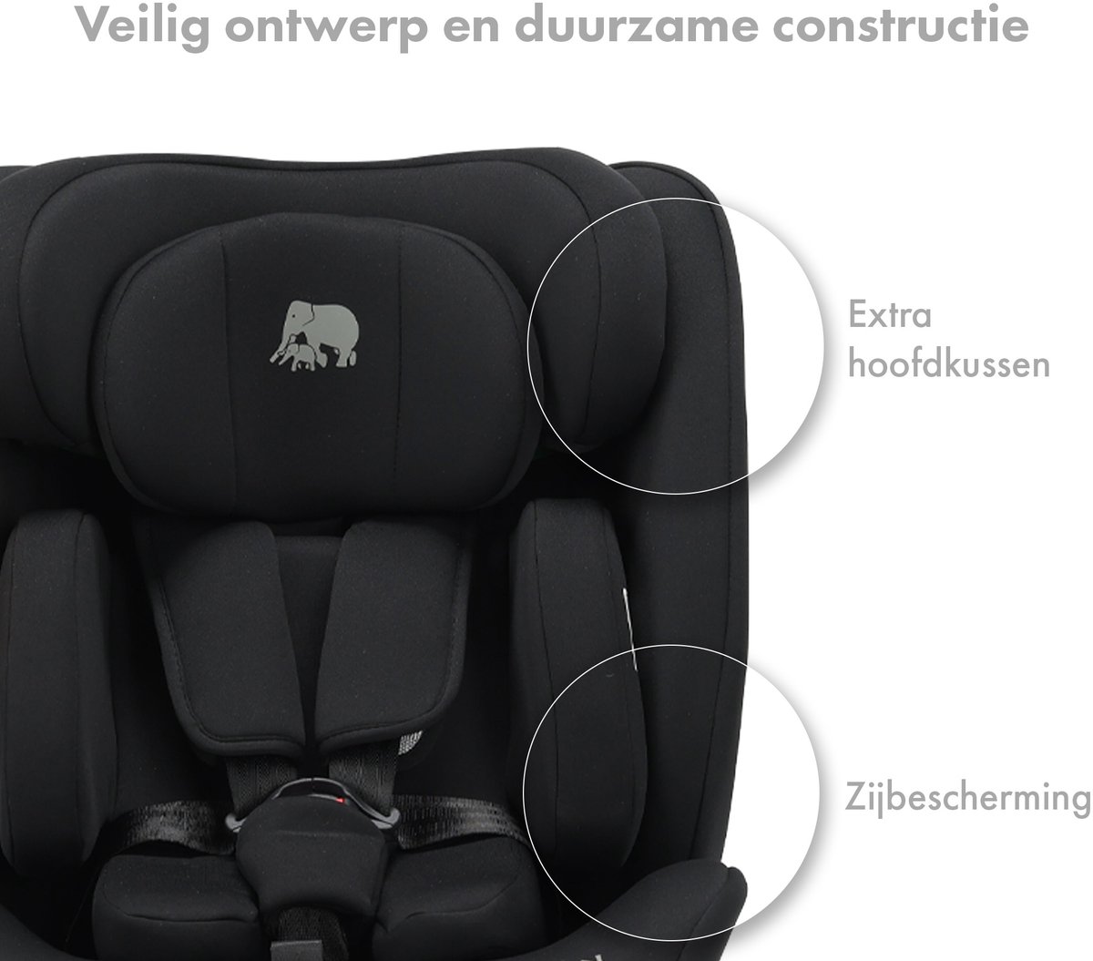 Deryan Clyde I-Size Autostoel - 40 tot 150 cm - Groep 0+/1/2/3 - Zwart – foto 3
