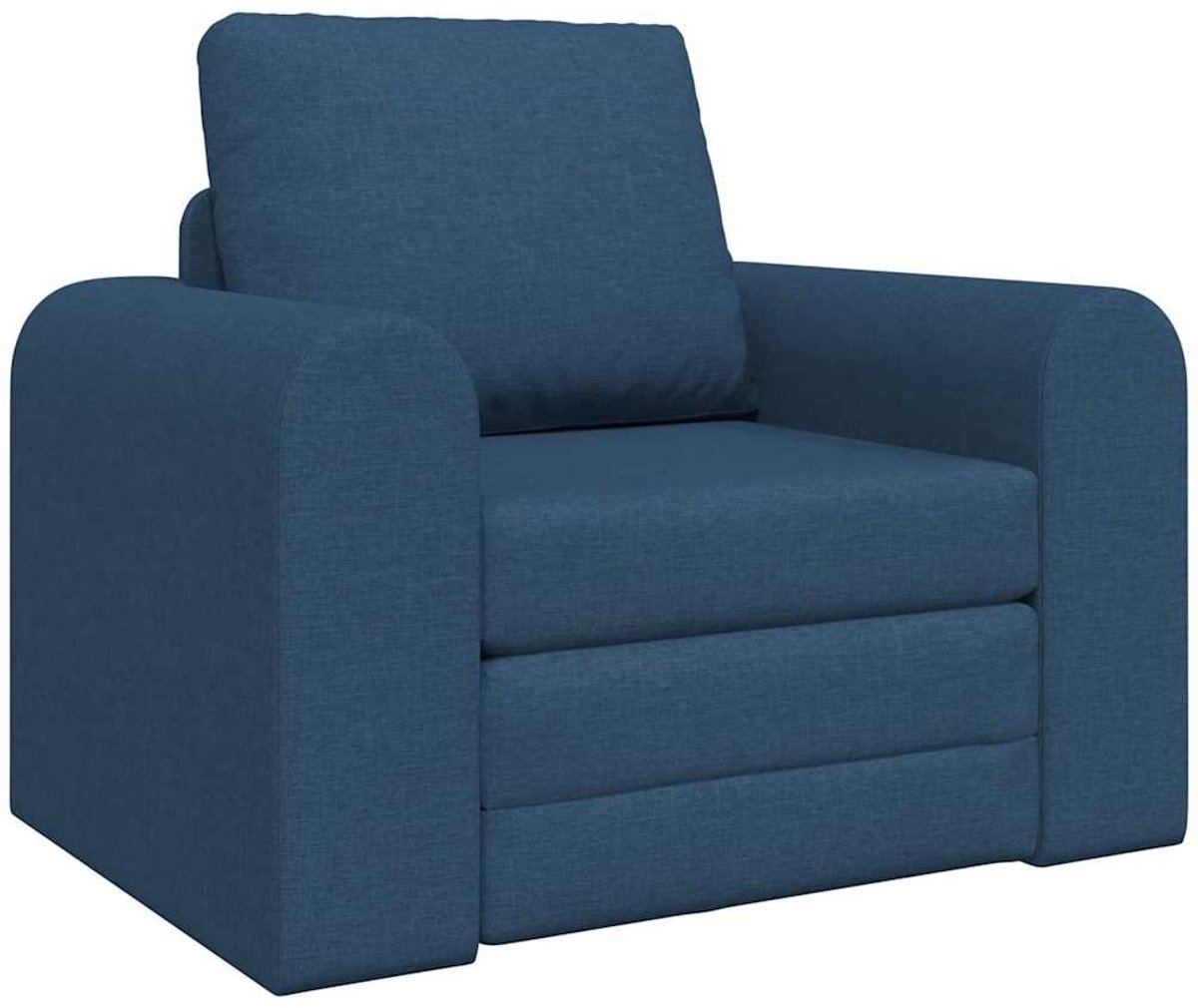 Slaapstoel - Uitklapbaar - Slaapbank - Logeerbed - Zetelbed - Slaapfauteuil - Vouwbed - 1 persoons - Zeer comfortabel - Blauw