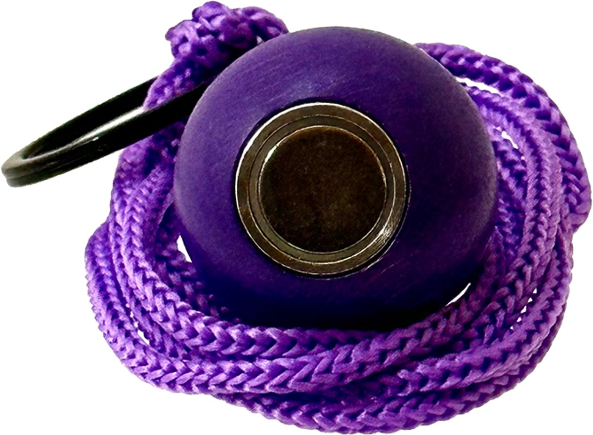 Boulemaus – Jeu de Boules - Magneet - Krachtige Magnetische bouleopraper violet in de vorm van but met koord – 4 kg