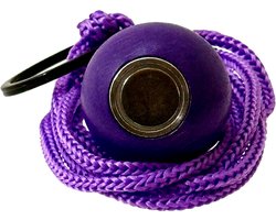 Boulemaus – Jeu de Boules - Magneet - Krachtige Magnetische bouleopraper violet in de vorm van but met koord – 4 kg