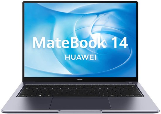 HUAWEI MateBook 14 - Computer portatile 14" 2K (AMD Ryzen 5-4600H, 8GB RAM, 512GB SSD, Windows 10 Home) Grigio - Tastiera QWERTY spagnola - Huawei - Hoofdafbeelding