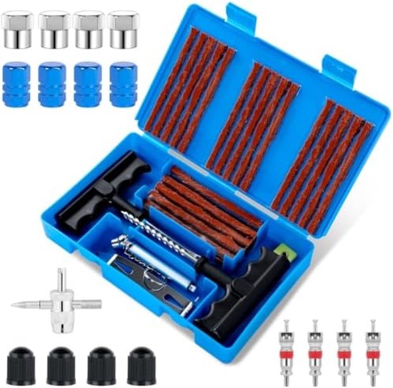 Vacuüm Bandenreparatieset 24 Stuks Rubberen Spijkers - Tubeless Autobanden Reparatie... | bol