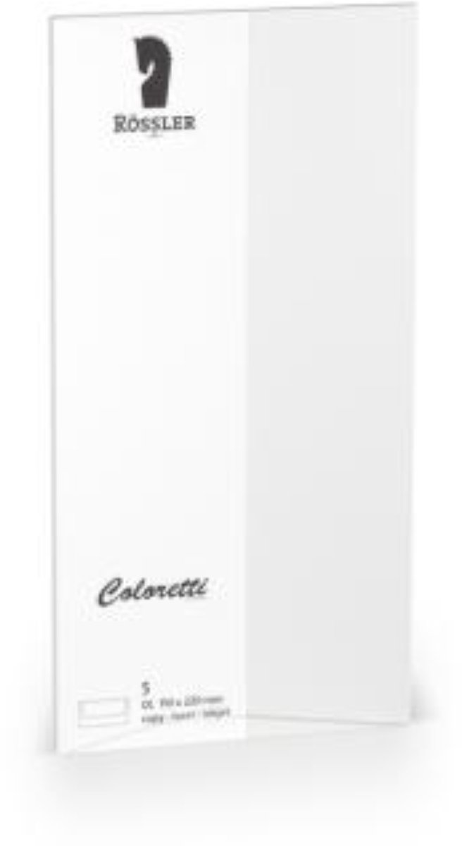 Envelop - Wit - Coloretti - 110x220mm - 5 stuks - Din Lang - Enveloppe - Weiss - EA 5/6