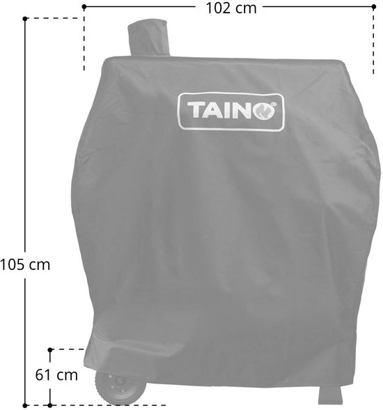 TAINO HERO XXL Set - Smoker BBQ Grillwagen Houtskoolgrill Grill Smoker Afzuigkap — afbeelding 2
